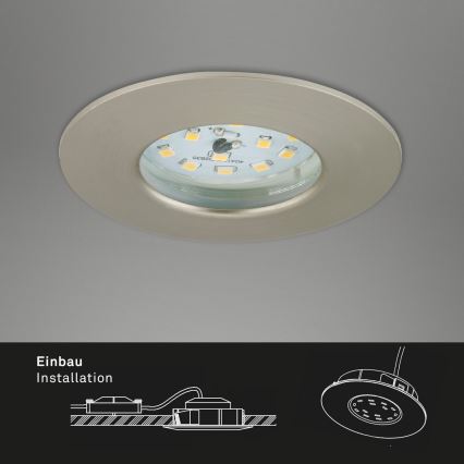 Briloner 7231-032 - SADA 3x LED Stmievateľné kúpeľňové podhledové ATTACH svítidlo LED/5,5W/230V IP44