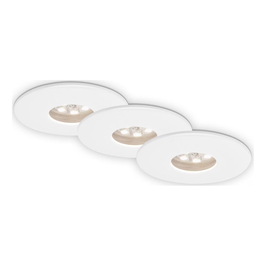 Briloner 7240-036 -SADA 3x LED Kúpeľňové podhľadové svietidlo ATTACH LED/1,8W/230V IP44 biela