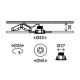 Briloner 7240-038 - SADA 3x LED Kúpeľňové podhľadové svietidlo ATTACH LED/1,8W/230V IP44