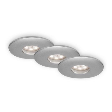 Briloner 7240-039 - SADA 3x LED Kúpeľňové podhľadové svietidlo LED/1,8W/230V IP44