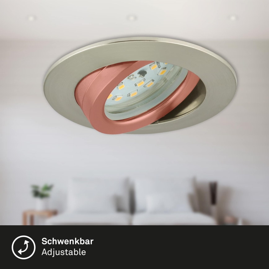 Briloner 7296-012 - LED Stmievateľné kúpeľňové podhľadové svietidlo ATTACH LED/6,5W/230V IP23 matný chróm