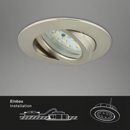 Briloner 7296-012 - LED Stmievateľné kúpeľňové podhľadové svietidlo ATTACH LED/6,5W/230V IP23 matný chróm