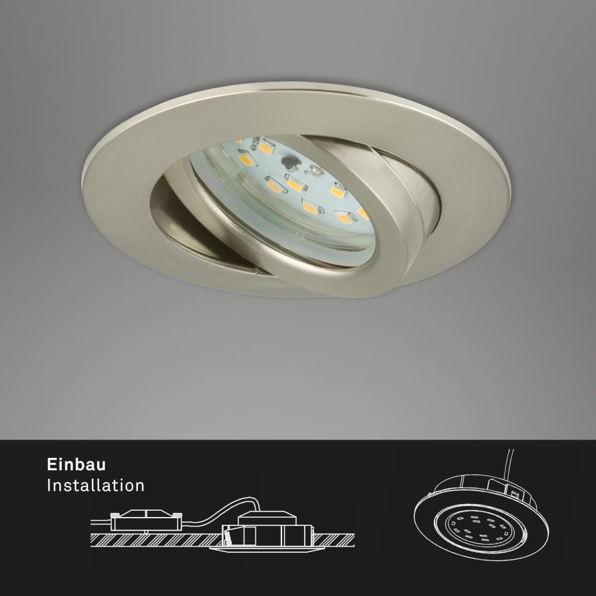 Briloner 7296-012 - LED Stmievateľné kúpeľňové podhľadové svietidlo ATTACH LED/6,5W/230V IP23 matný chróm
