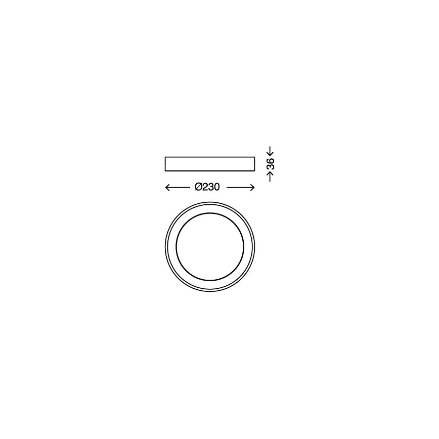 Briloner 7300-012 - LED Stropné svietidlo LED/18W/230V