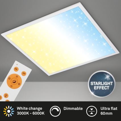 Briloner 7303-016 - LED Stmievateľné stropné svietidlo STARRY SKY LED/36W/230V 3000-6000K + diaľkové ovládanie