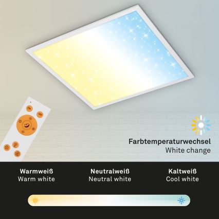 Briloner 7303-016 - LED Stmievateľné stropné svietidlo STARRY SKY LED/36W/230V 3000-6000K + diaľkové ovládanie