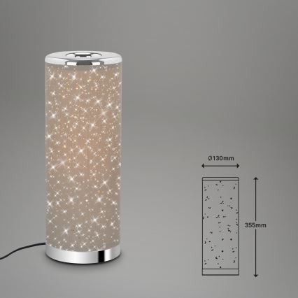 Briloner 7334-011 - LED Stolná lampa STARRY SKY 1xGU10/5W/230V hnedá