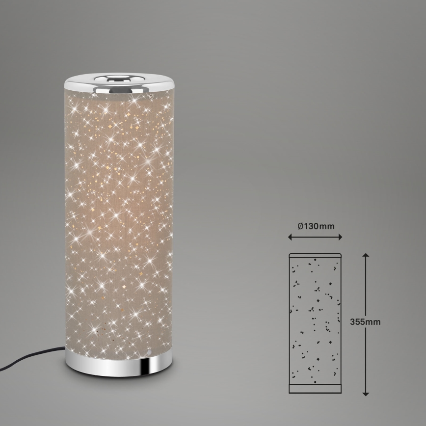 Briloner 7334-011 - LED Stolná lampa STARRY SKY 1xGU10/5W/230V hnedá
