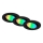Briloner 7373-035 - SADA 3x LED RGB Stmievateľné podhľadové svietidlo LED/4,9W/230V Wi-Fi Tuya + diaľkové ovládanie