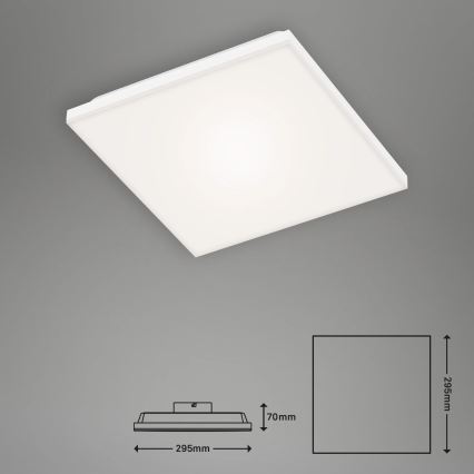 Briloner 7378-016 - LED Stmievateľný panel LED/12W/230V 3000/4000/6500K + diaľkové ovládanie