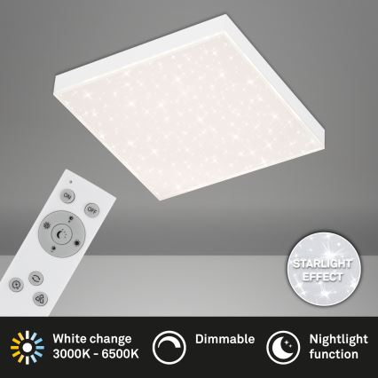 Briloner 7381-016 - LED Stmievateľné stropné svietidlo STARRY SKY LED/15W/230V 3000-6500K + diaľkové ovládanie