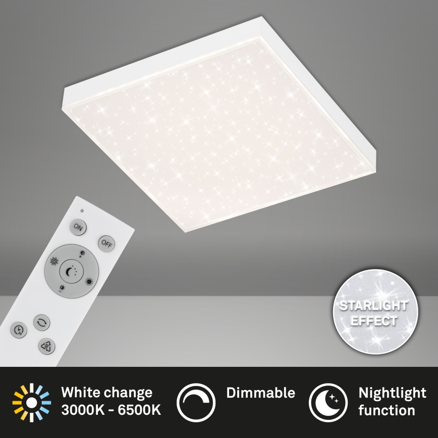 Briloner 7381-016 - LED Stmievateľné stropné svietidlo STARRY SKY LED/15W/230V 3000-6500K + diaľkové ovládanie