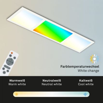 Briloner 7388-016 - LED RGBW Stmievateľné stropné svietidlo LED/24W/230V 3000-6500K + diaľkové ovládanie