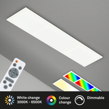 Briloner 7388-016 - LED RGBW Stmievateľné stropné svietidlo LED/24W/230V 3000-6500K + diaľkové ovládanie