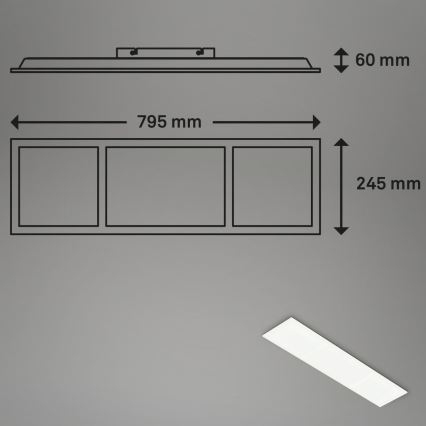 Briloner 7388-016 - LED RGBW Stmievateľné stropné svietidlo LED/24W/230V 3000-6500K + diaľkové ovládanie