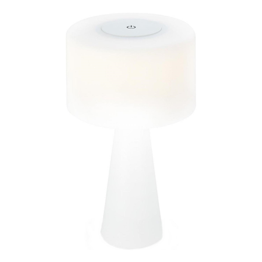 Briloner 7420016 - LED Stmievateľná nabíjacia dotyková vonkajšia stolná lampa LED/4W/5V IP44 3000K biela