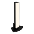 Briloner 7474-015 - LED stmievateľná dotyková nabíjateľná vonkajšia stolová lampa 2v1 LED/7W/5V 2x2200 mAh USB 3000K IP44 čierna