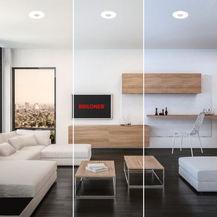 Briloner 7480019 - LED kúpeľňové zabudovateľné svietidlo/6W/230V 3000/4000/6500K IP44 biela