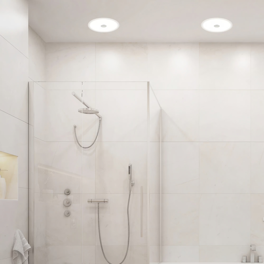 Briloner 7482019 - LED Kúpeľňové podhľadové svietidlo LED/14W/230V 3000/4000/6500K IP44 biela