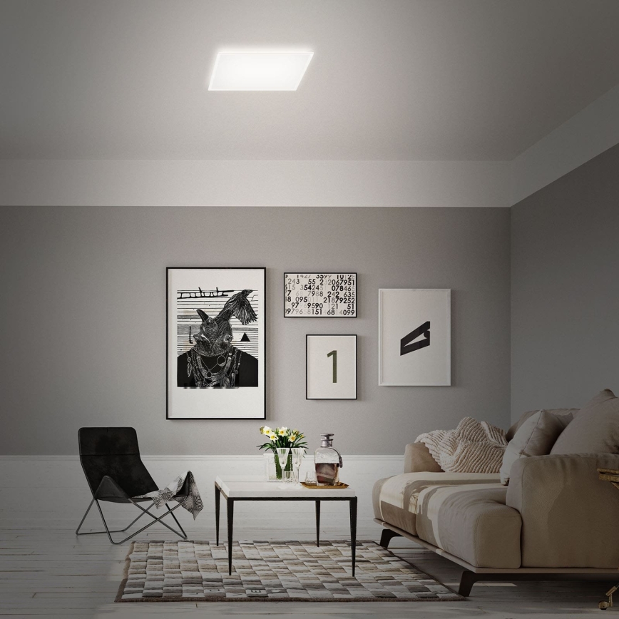 Briloner 7491-016 - LED RGBW stmievateľné stropné svietidlo SMART LED/22W/230V 4000K 42x42 cm Wi-Fi Tuya + diaľkové ovládanie