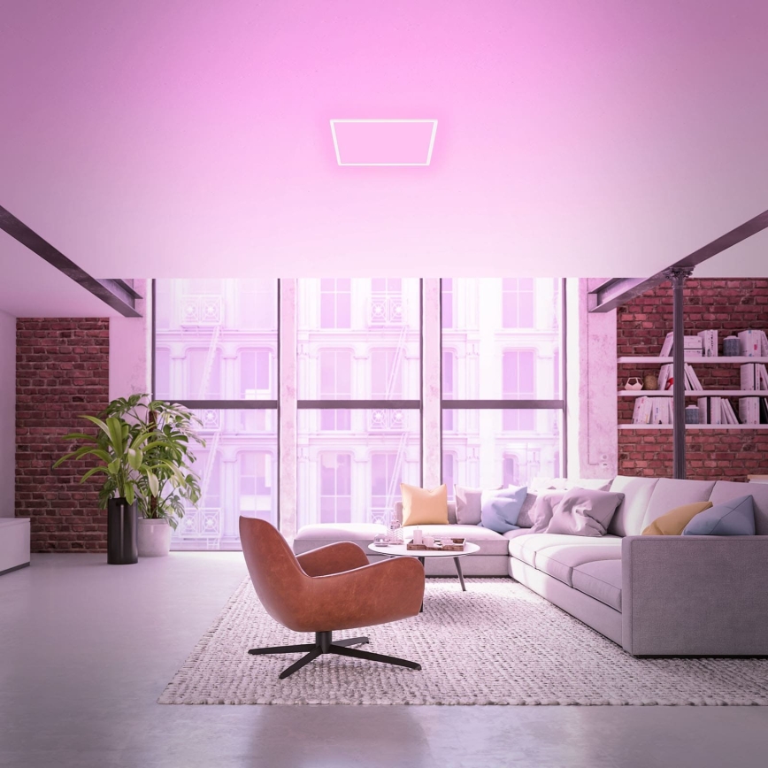 Briloner 7491-016 - LED RGBW stmievateľné stropné svietidlo SMART LED/22W/230V 4000K 42x42 cm Wi-Fi Tuya + diaľkové ovládanie