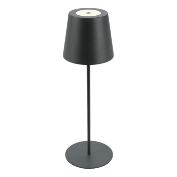 Briloner 7508015 - LED Stmievateľná nabíjacia vonkajší stolná lampa 2v1 LED/2,5W/5V IP44 čierna