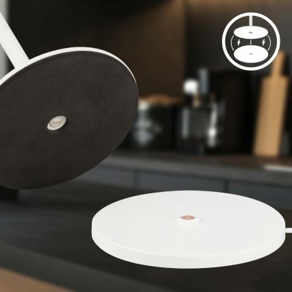 Briloner 7517016 - LED RGBW Stmievateľná nabíjateľná vonkajšia stolová lampa CILANO LED/3W/5V IP44 2000 mAh biela