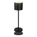 Briloner 7521015 - LED stmievateľná vonkajšia nabíjacia stolná lampa SIGO LED/2,5W/5V IP44 2600 mAh čierna