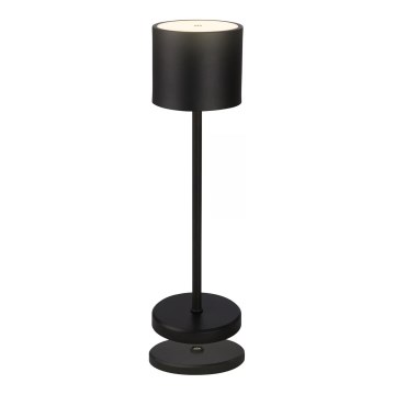 Briloner 7521015 - LED stmievateľná vonkajšia nabíjacia stolná lampa SIGO LED/2,5W/5V IP44 2600 mAh čierna