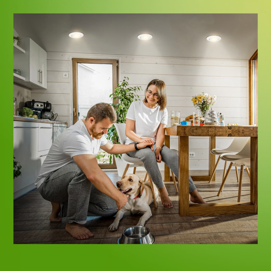 Briloner 7586036 - SADA 3x LED Kúpeľňové podhľadové svietidlo KLIRA 1xLED/4,9W/230V 2500/3000/4000K IP23 biela