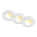 Briloner 7588036 - SADA 3x LED zapustené kúpeľňové svietidlo KLIRA LED/4,9W/230V 2500/3000/4000K IP44 biela