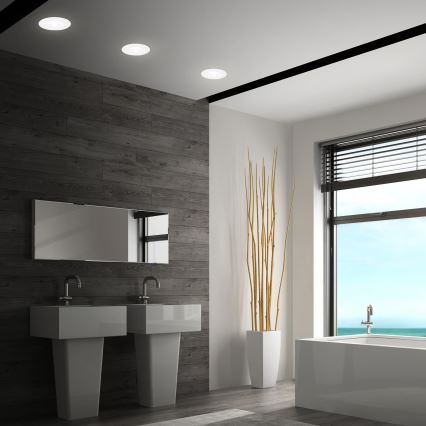 Briloner 7605036 - SADA 3xLED Kúpeľňové podhľadové svietidlo 3xLED/4,9W/230V IP44 biele