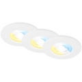 Briloner 7605036 - SADA 3xLED Kúpeľňové podhľadové svietidlo 3xLED/4,9W/230V IP44 biele