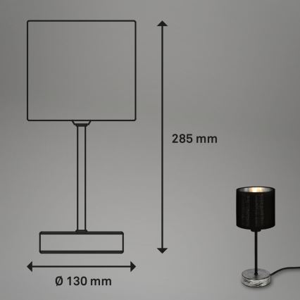 Briloner 7737-014 - Stolná lampa SILVER CRAFTED 1xE14/25W/230V