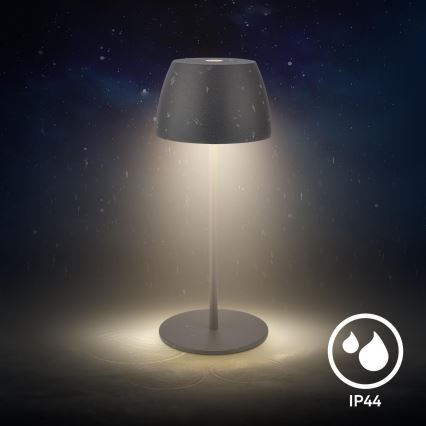 Briloner - LED stlmiteľná nabíjateľná dotyková vonkajšia stolová lampa MINI LED/2,5W/5V IP44 1800 mAh antracit