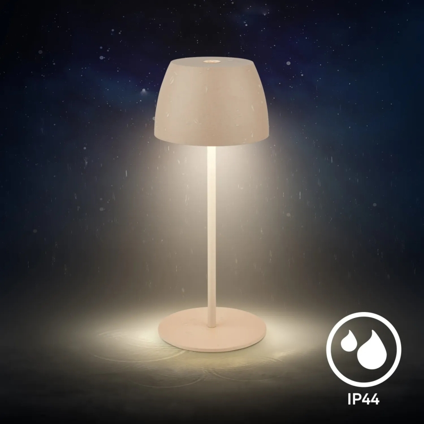 Briloner - LED stmievateľná nabíjateľná dotyková vonkajšia stolová lampa MINI LED/2,5W/5V IP44 1800 mAh béžová
