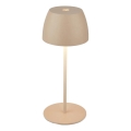 Briloner - LED stmievateľná nabíjateľná dotyková vonkajšia stolová lampa MINI LED/2,5W/5V IP44 1800 mAh béžová