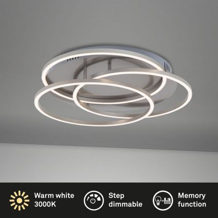 Briloner - LED Stmievateľné stropné svietidlo FRAMES LED/60W/230V matný chróm