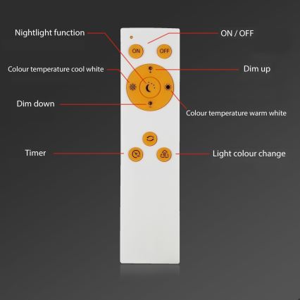 Briloner - LED Stmievateľné stropné svietidlo RIPPLE LED/24W/230V 3000-6500K + diaľkové ovládanie