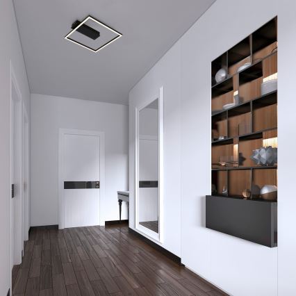 Briloner - LED stropné svietidlo FRAME LED/14W/230V 3000K 30x32 cm čierna