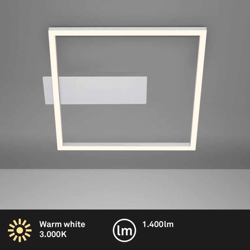 Briloner - LED stropné svietidlo FRAME LED/14W/230V 3000K 30x32 cm matný chróm