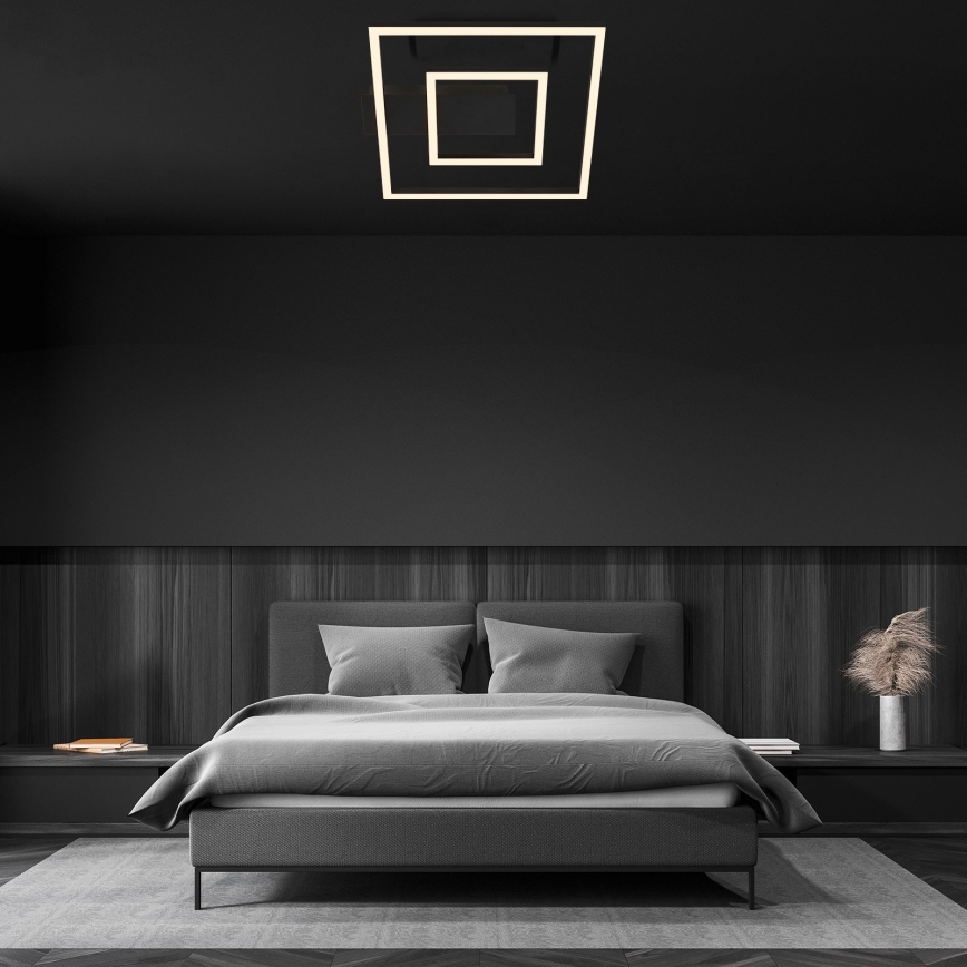 Briloner - LED stropné svietidlo FRAME LED/22W/230V 3000K 30x32 cm čierna
