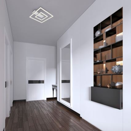 Briloner - LED Stropné svietidlo FRAME LED/22W/230V 3000K 30x32 cm matný chróm