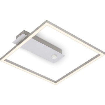 Briloner - LED stropné svietidlo s pohybovým a súmrakovým senzorom FRAME LED/14W/230V 3000K 30x32 cm matný chróm