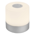 Briloner - Stmievateľná nabíjateľná dotyková vonkajšia stolová LED lampa, 2 W/5 V, 2700 K, IP44, 1200 mAh, matný chróm