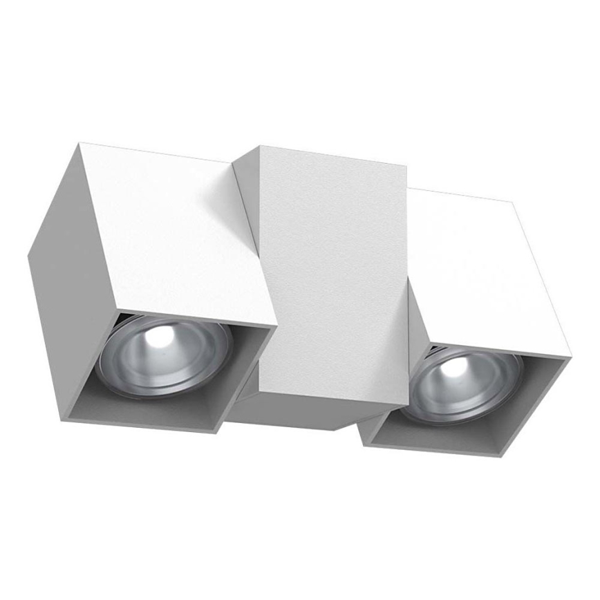 Brosline - Nástenné bodové svietidlo 2xGU10/10W/230V biela