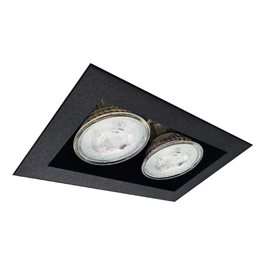 Brosline - Podhľadové svietidlo 2xGU10/10W/230V čierne