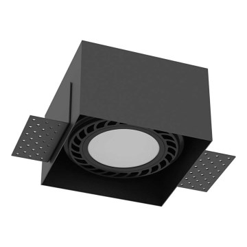 Brosline - Zapustené stropné svietidlo 1xGU10/18W/230V čierne