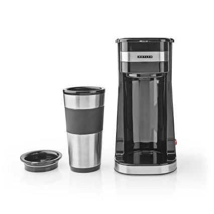 Butler - kávovar na jeden hrnček 0,4 l s cestovným hrnčekom 750 W/230 V nerez/čierna