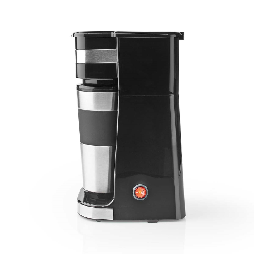 Butler - kávovar na jeden hrnček 0,4 l s cestovným hrnčekom 750 W/230 V nerez/čierna